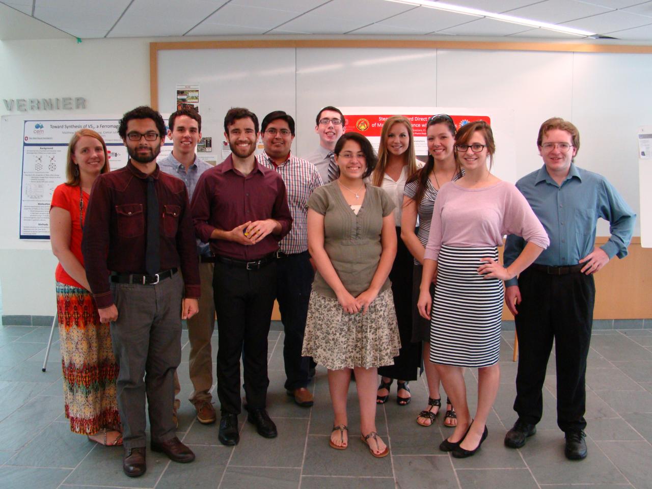 students from the summer 2015 reu