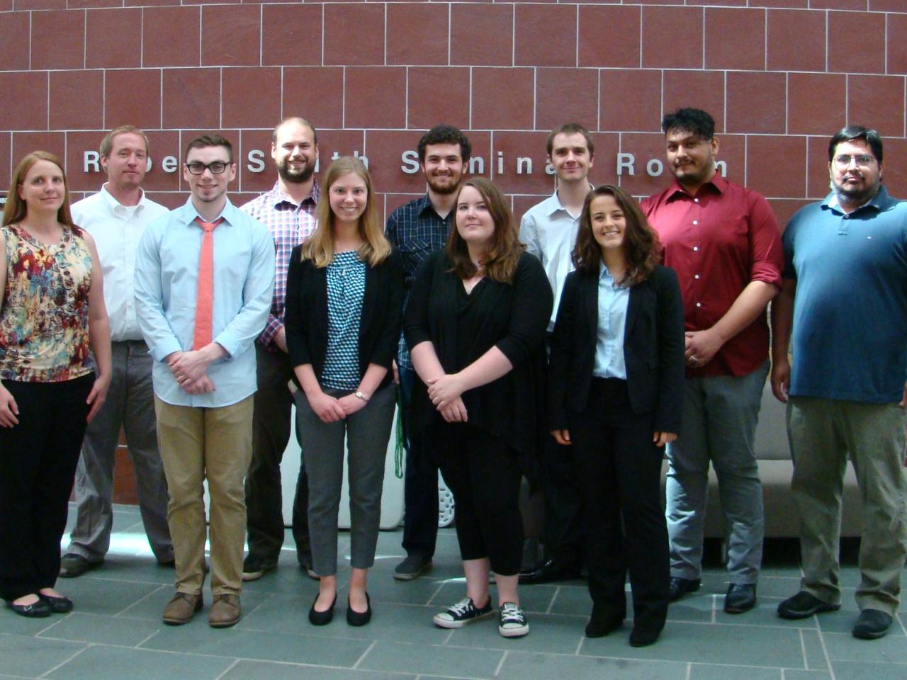 Students from the summer 2018 reu program